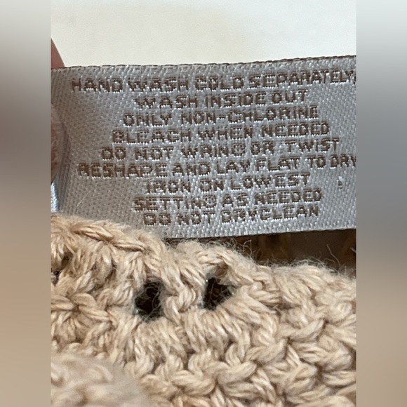 Gold Shimmer Crochet Cardigan Chico’s Galina Size 2 (12/14 M)‎ - Picture 10 of 12